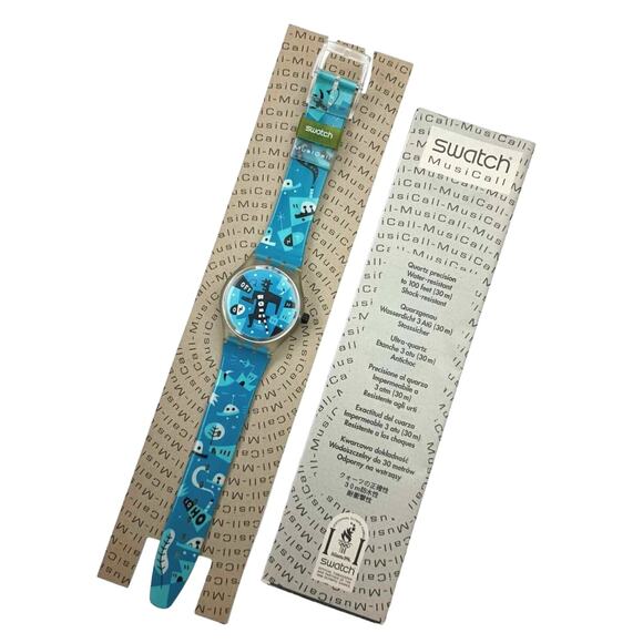 Vintage Swatch Musicall Watch RUNNING TIME SLK107 New old stock - Picture 2 of 5